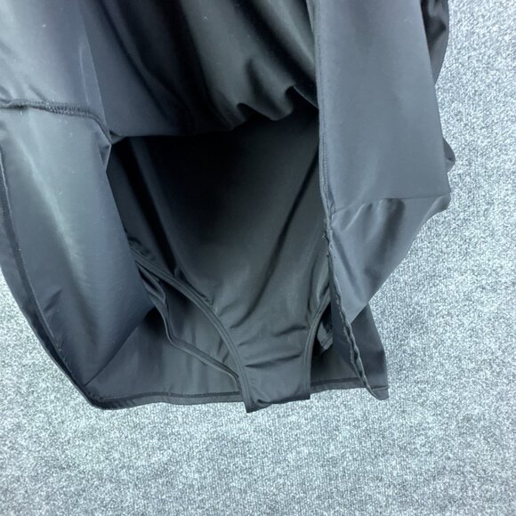 Swimsuits For All Black One Piece Swimdress Size 24 Empire Square Neck - Picture 7 of 10